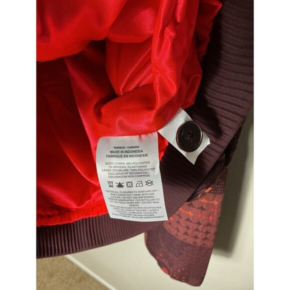Nike Naomi Osaka Woven Jacquard Jacket Crimson Women Size S Oversized FV7795-652 - Picture 6 of 7